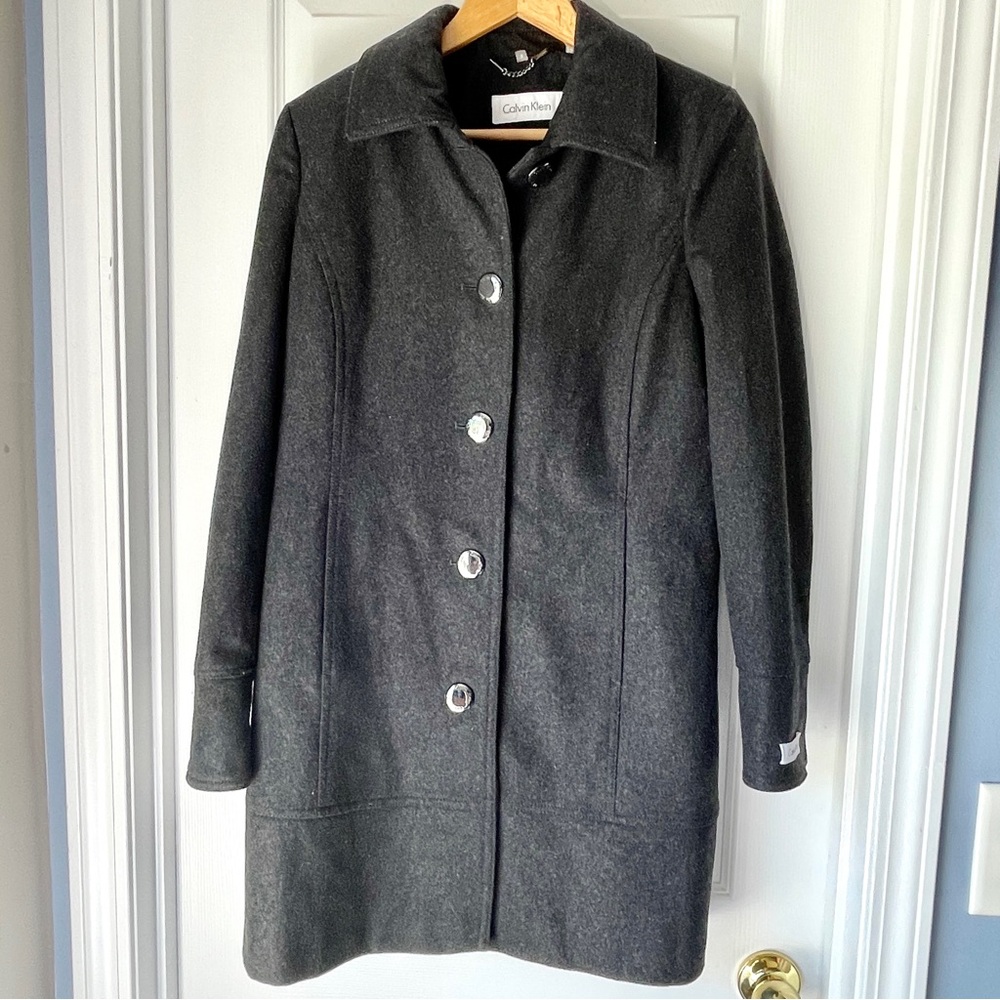 Calvin Klein Wool Blend Coat NWOT